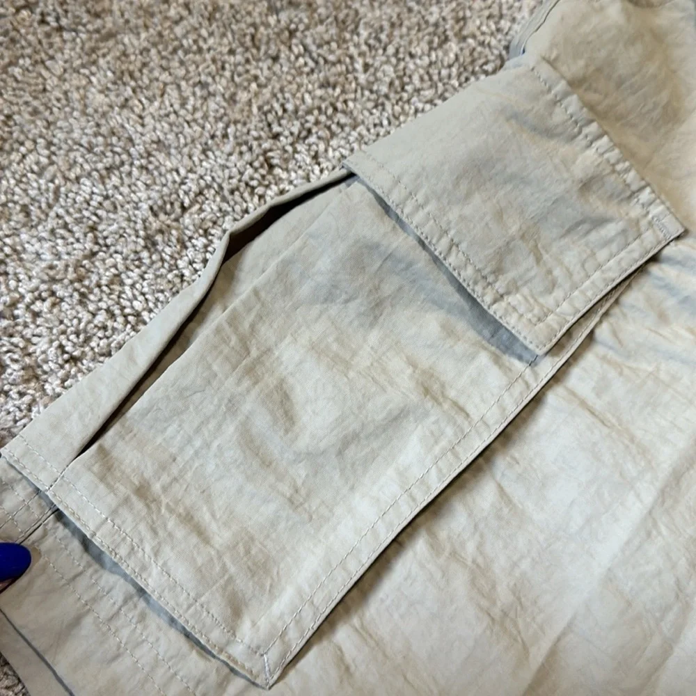 Lands End  Men’s Khaki Swim trunks Medium